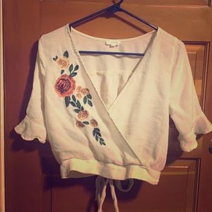 Peasant Style Crop Top